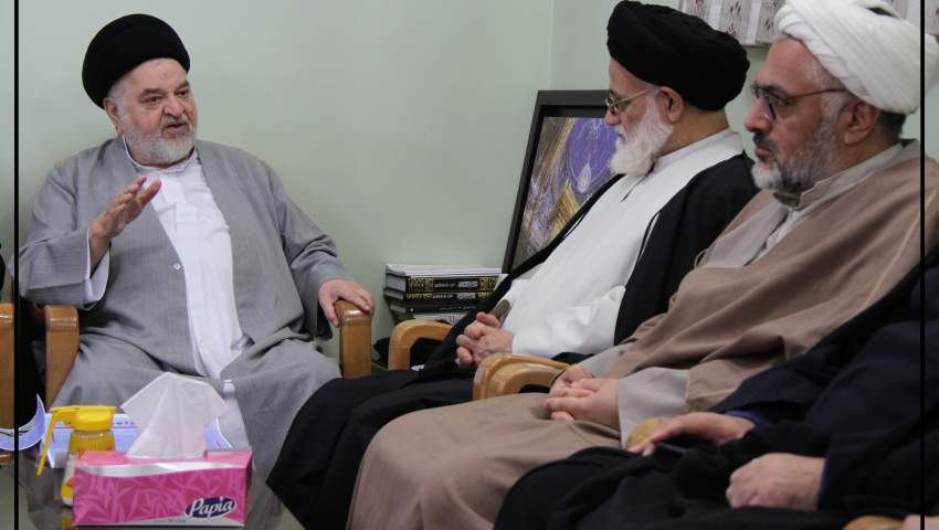 دیدار اعضای ستاد برگزاری همایش بین‌المللی دکترین مهدویت با نماینده حضرت آیت الله العظمی سیستانی